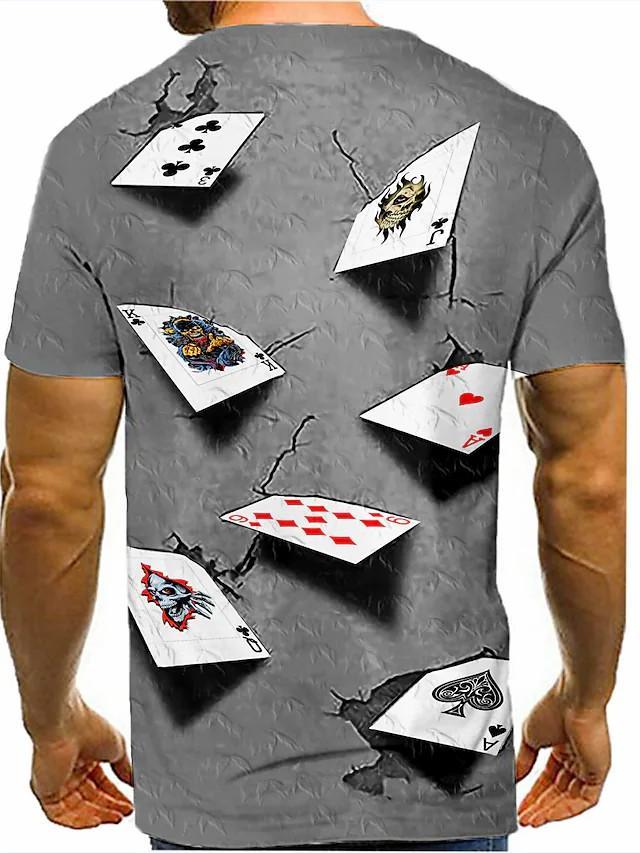 New Men's T shirt 3D Print Graphic Short Sleeve Daily Tops Round Neck - Image 5